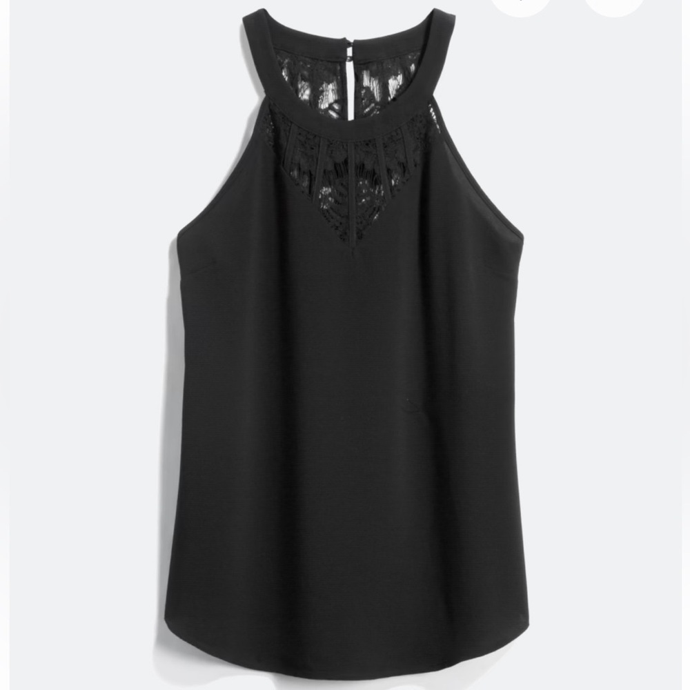 Lace Black Tank Top